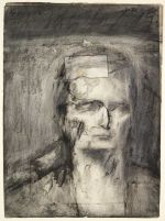 Frank Auerbach, Head of EOW, 1959-60. Charcoal and chalk on paper. Tate, London. © the artist, courtesy of Frankie Rossi Art Projects, London.