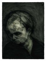 Frank Auerbach, Head of Leon Kossoff, 1957. Charcoal and chalk on paper. Private collection. © the artist, courtesy of Frankie Rossi Art Projects, London.
