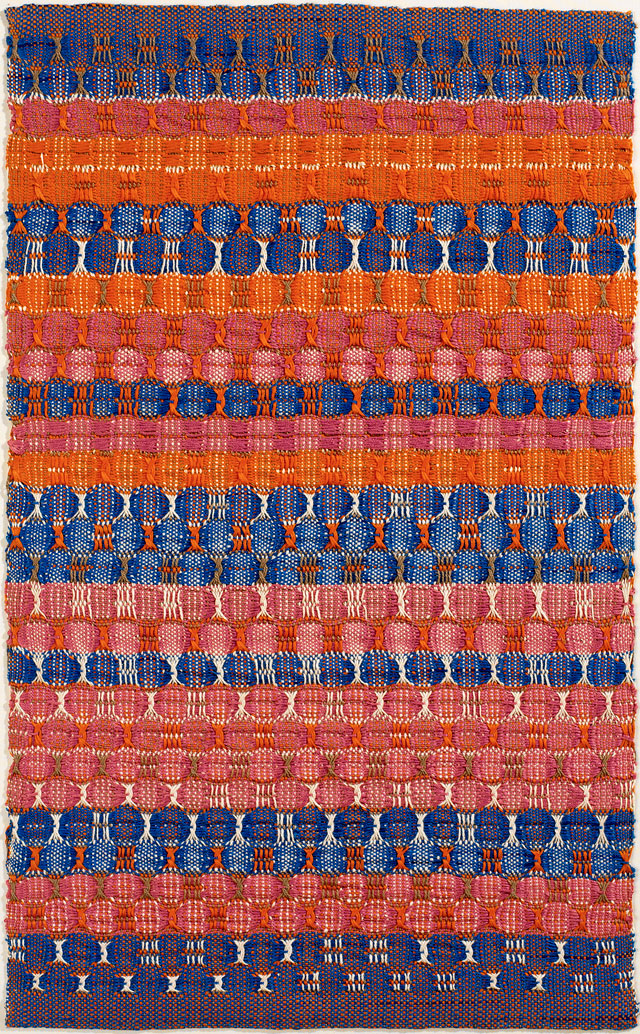 Anni Albers. Red and Blue Layers, 1954. Cotton, 61.6 x 37.8 cm. The Josef and Anni Albers Foundation, Bethany CT. Photograph: Tim Nighswander/Imaging4Art. © The Josef and Anni Albers Foundation, VEGAP, Bilbao, 2017.