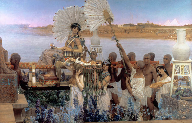 Sir Lawrence Alma-Tadema. The Finding of Moses, 1904. Oil on canvas, 137.7 x 213.4 cm. © Private Collection.