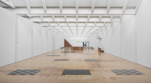 Installation view (2), Carl Andre: Sculpture as Place, 1958–2010, Dia:Beacon, Riggio Galleries, Beacon, New York. 5 May 2014–2 March 2015. Art © Carl Andre/Licensed by VAGA, New York, NY. Photograph: Bill Jacobson Studio, New York. Courtesy Dia Art Foundation, New York.