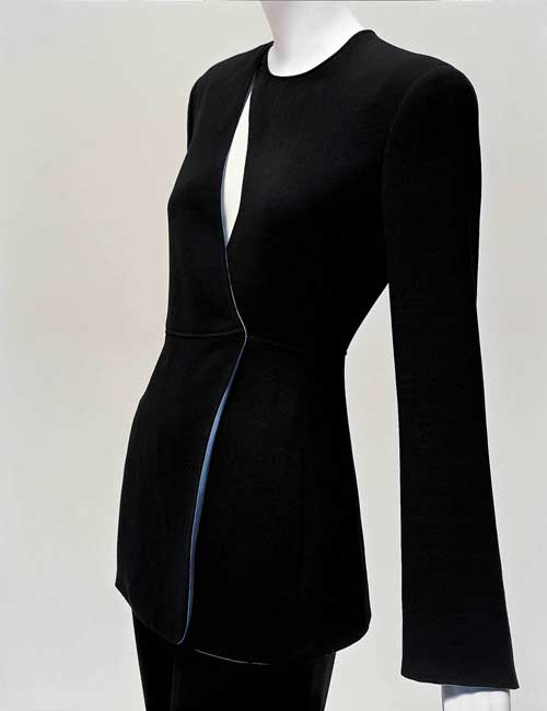 Woman's trouser suit (detail), fall/winter 1999-2000. Photo: David Heald