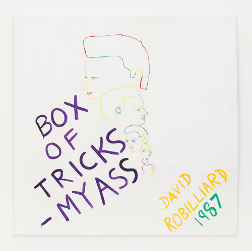 David Robilliard. Box of Tricks - My Ass, 1987. Acrylic on canvas. Photograph: Paul Knight. © The Estate of David Robilliard. All rights reserved. DACS 2014.