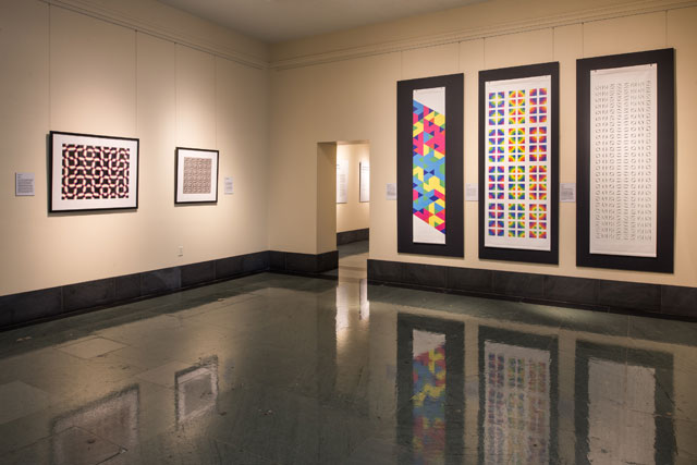 Paul Brown: Process, Chance and Serendipity: Art That Makes Itself. Installation view, National Academy of Sciences, Washington DC, 20 February – 15 July 2018. Photograph courtesy Cultural Programs of the NAS © 2018 Kevin Allen Photo.