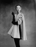 Lisa Fonssagrives-Penn wearing coat by Cristóbal Balenciaga, Paris, 1950. Photograph by Irving Penn © Condé Nast, Irving Penn Foundation.