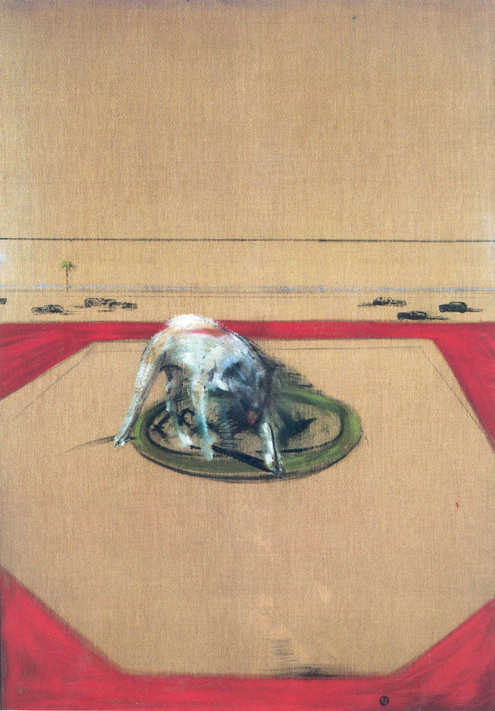 Francis Bacon. Study of a Dog, 1952. Oil on canvas, 2185 x 1580 x 118 mm © Tate