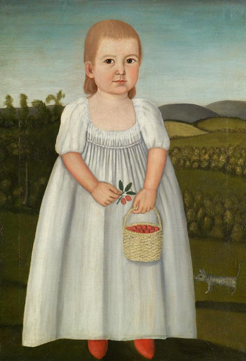 John Brewster Jr. (1766-1854). <em>Betsey Avery Brewster</em>. Painted in Hampton, Connecticut, ca.1800. Oil on canvas 30 3/4 x 22 in. Collection of G.W. Samaha and Madeline Fisher. Photo credit: David Stansbury.