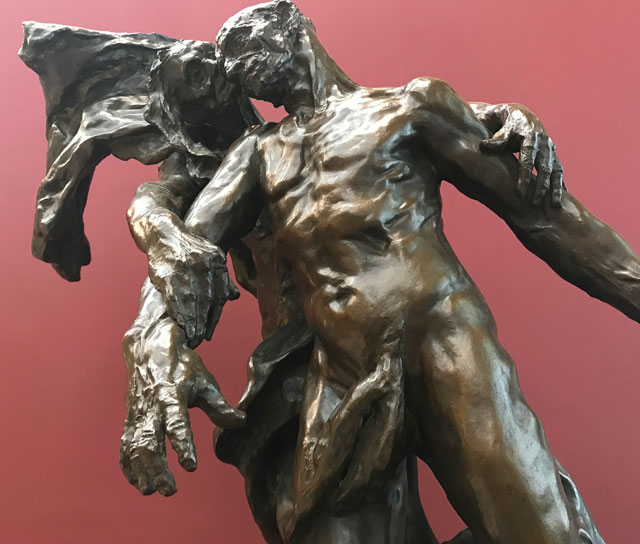 Camille Claudel. L’Âge mur (The Age of Maturity), 1887 (detail). © RMN-Grand Palais (Musée d'Orsay). Photograph: Martin Kennedy.