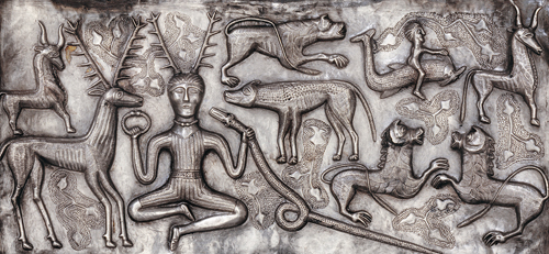 Gundestrup Cauldron (detail). Silver. Gundestrup, northern Denmark, 100 BC–AD 1. © The National Museum of Denmark.