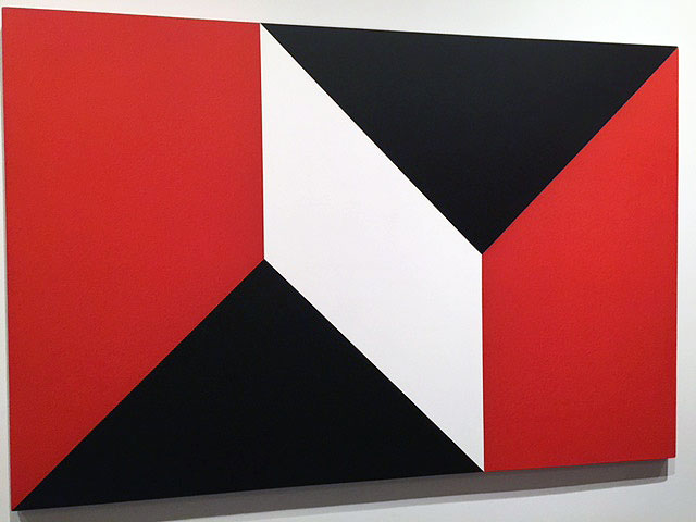 Dean Fleming. Snap Roll, 1965. Acrylic on canvas, 66 x 99 in. Installation view. Photograph: Jill Spalding.