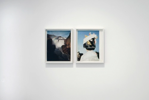 Haris Epaminonda. Untitled #02 t/c, 2010. Two found framed images (diptych), 31.2 x 24.9 cm and 31.2 x 25.5 cm. Courtesy the artist and Rodeo Istanbul/London. Photograph: Tate photography © 2010.