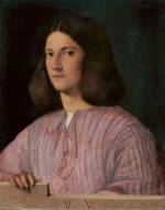 Giorgione. Portrait of a Young Man (Giustiniani Portrait). Oil on canvas, 57.5 x 45.5 cm. Gemaldegalerie, Staatliche Museen zu Berlin, Preubischer Kulturbesitz. Photograph © Jorg P Anders.