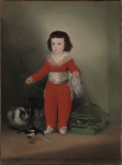 Francisco de Goya. Manuel Osorio Manrique de Zuñiga, 1788. Oil on canvas, 127 x 101.6 cm. Lent by The Metropolitan Museum of Art, The Jules Bache Collection, 1949. © The Metropolitan Museum of Art, New York.