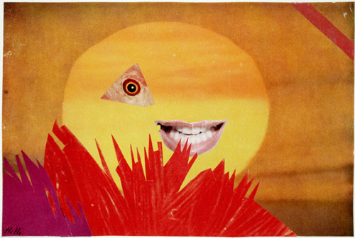 Hannah Höch. Little Sun, 1969. Collage, 16.3 × 24.2 cm. Landesbank Berlin AG.