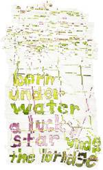 Roni Horn. Hack Wit - water star, 2014. Watercolour, pen and ink, gum arabic on watercolour paper, cellophane tape, 69.5 x 41.9 cm (27 3/8 x 16 1/2 in).