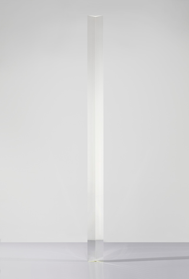 Robert Irwin. Untitled, 1970–71. Acrylic, 145 5/8 x 9 3/8 x 3 ½ in (369.9 x 23.5 x 8.9 cm). Hirshhorn Museum and Sculpture Garden, Washington, DC. Joseph H. Hirshhorn Purchase Fund, 2007; The Panza Collection. © 2016 Robert Irwin/Artists Rights Society (ARS), New York. Photograph: Cathy Carver.