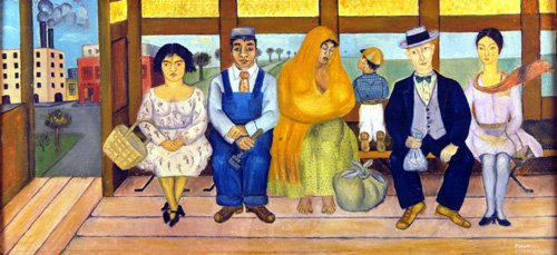 Frida Kahlo. The Bus, 1929. Oil on canvas 260 x 555m. Museo Dolores Olmedo Patino Mexico (Mexico City, Mexico) © Banco de México and INBAL, Mexico, 2005