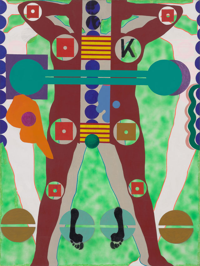 Kiki Kogelnik. Siempre Por Tio, 1964. Oil and acrylic on canvas, 139 x 137 cm (76 x 64 in). Image courtesy of Kiki Kogelnik Foundation and König Galerie.