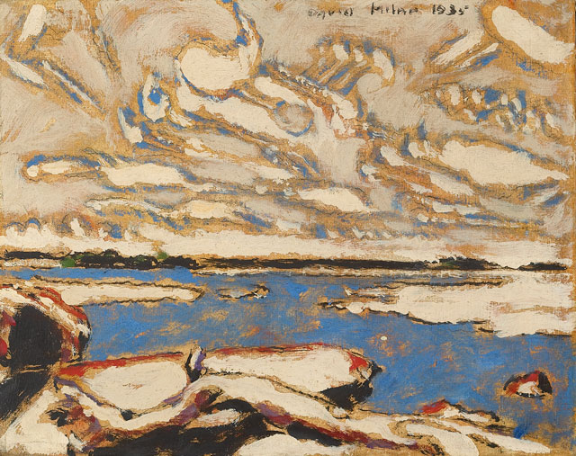 David Milne. Blue Lake, 1935. Art Gallery of Ontario. Gift from the J.S. McLean Collection, by Canada Packers Inc., Toronto, 1990. © The Estate of David Milne.