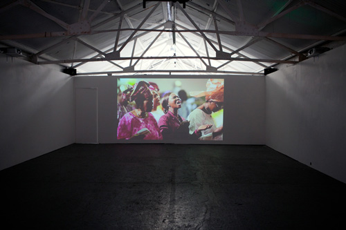 Chloe Dewe Mathews: Congregation. Installation view (4), Bosse & Baum, London, 2015.