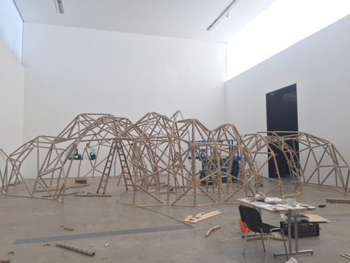 Niamh McCann. Copernicus for Now. Installation view of exhibition, VISUAL Carlow, September 2015. Photograph: Niamh McCann.