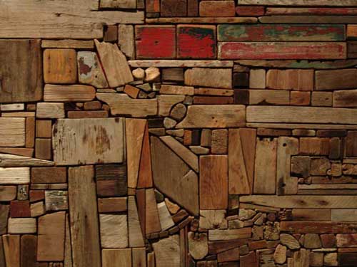Work by George Morrison (Grand Portage Band of Chippewa, 1919-2000), 
        <i>Untitled</i>, Wood Collage