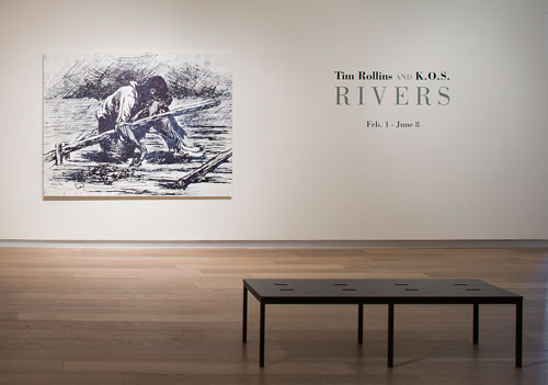 Tim Rollins and KOS. Exhibition view (2): RIVERS, part of deFINE Art 2014. SCAD Museum of Art. Photograph: John McKinnon. Courtesy of SCAD.