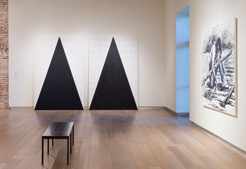 Tim Rollins and KOS. Exhibition view: RIVERS, part of deFINE Art 2014. SCAD Museum of Art. Photograph: John McKinnon. Courtesy of SCAD.