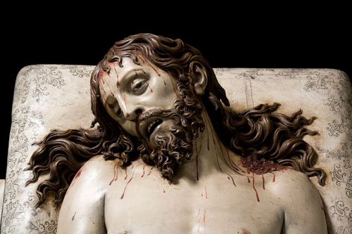 Gregorio Fernández (about 1576–1636). <em>Dead Christ (detail)</em>, 1625–30. © Photo Imagen M.A.S. Courtesy of Museo Nacional del Prado, Madrid. On long loan to the Museo Nacional Colegio de San Gregorio, Valladolid.