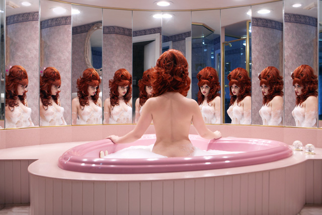 Juno Calypso. Honeymoon Suite, 2015. Archival pigment print, 52 x 102 cm. Image courtesy of the artist and TJ Boulting Gallery.