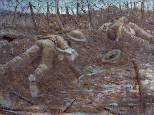 CRW Nevinson. Paths of Glory, 1917. Oil on canvas. © IWM.